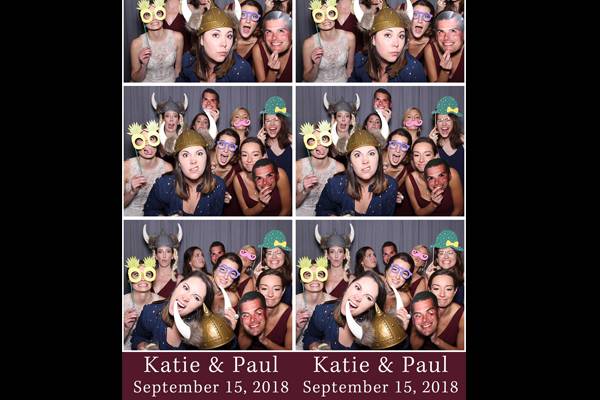 Personalized photo booth template