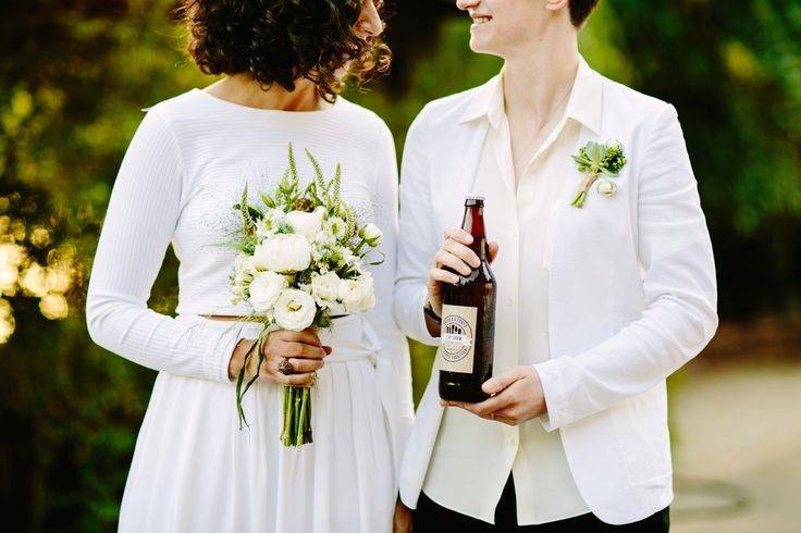 Wedding Bouquet Peonies and field flowers